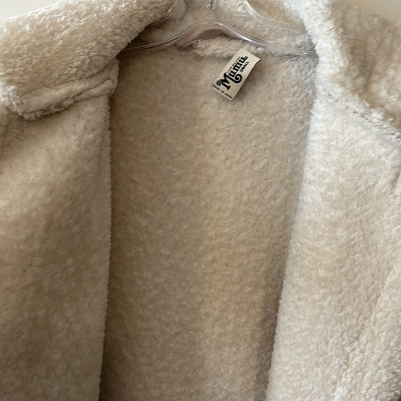 SHOW Me Your Mumu Calgary Coat in Horchata Faux Suede Cream Shearling - Picture 13 of 14